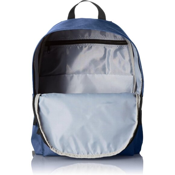 🆕 Men Blue Classic School Lightweight Durable Featuring Adjustable Top Backpack - Picture 6 of 7